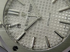 Royal Oak 37mm 15450 SS IPF 1:1 Best Edition Silver Dial on SS Bracelet SA3120 Super Clone