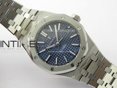 Royal Oak 37mm 15450 SS IPF 1:1 Best Edition Blue Dial on SS Bracelet SA3120 Super Clone