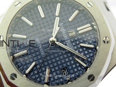 Royal Oak 37mm 15450 SS IPF 1:1 Best Edition Blue Dial on SS Bracelet SA3120 Super Clone