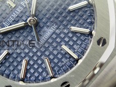 Royal Oak 37mm 15450 SS IPF 1:1 Best Edition Blue Dial on SS Bracelet SA3120 Super Clone