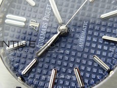 Royal Oak 37mm 15450 SS IPF 1:1 Best Edition Blue Dial on SS Bracelet SA3120 Super Clone