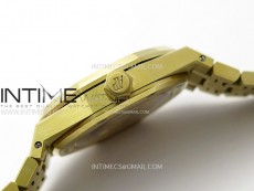 Royal Oak 37mm 15450 YG IPF 1:1 Best Edition Silver Dial on YG Bracelet SA3120 Super Clone