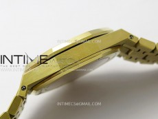 Royal Oak 37mm 15450 YG IPF 1:1 Best Edition Silver Dial on YG Bracelet SA3120 Super Clone
