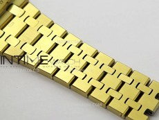 Royal Oak 37mm 15450 YG IPF 1:1 Best Edition Silver Dial on YG Bracelet SA3120 Super Clone