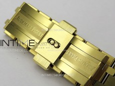 Royal Oak 37mm 15450 YG IPF 1:1 Best Edition Silver Dial on YG Bracelet SA3120 Super Clone