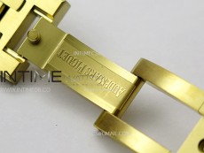 Royal Oak 37mm 15450 YG IPF 1:1 Best Edition Silver Dial on YG Bracelet SA3120 Super Clone