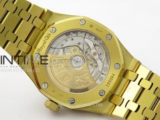 Royal Oak 37mm 15450 YG IPF 1:1 Best Edition Silver Dial on YG Bracelet SA3120 Super Clone