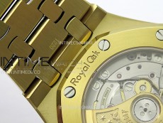 Royal Oak 37mm 15450 YG IPF 1:1 Best Edition Silver Dial on YG Bracelet SA3120 Super Clone