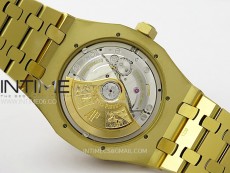 Royal Oak 37mm 15450 YG IPF 1:1 Best Edition Silver Dial on YG Bracelet SA3120 Super Clone