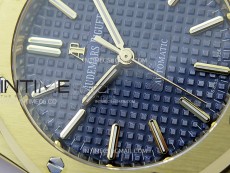 Royal Oak 37mm 15450 YG IPF 1:1 Best Edition Blue Dial on YG Bracelet SA3120 Super Clone
