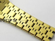 Royal Oak 37mm 15450 YG IPF 1:1 Best Edition Blue Dial on YG Bracelet SA3120 Super Clone