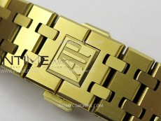Royal Oak 37mm 15450 YG IPF 1:1 Best Edition Blue Dial on YG Bracelet SA3120 Super Clone