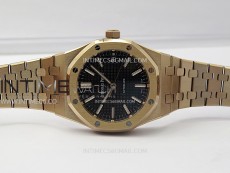 Royal Oak 37mm 15450 RG IPF 1:1 Best Edition Black Dial on RG Bracelet SA3120 Super Clone