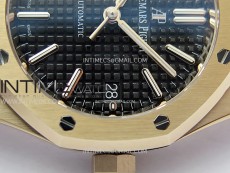 Royal Oak 37mm 15450 RG IPF 1:1 Best Edition Black Dial on RG Bracelet SA3120 Super Clone