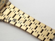 Royal Oak 37mm 15450 RG IPF 1:1 Best Edition Black Dial on RG Bracelet SA3120 Super Clone