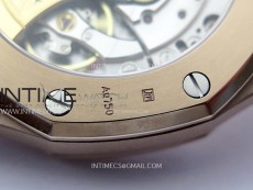 Royal Oak 37mm 15450 RG IPF 1:1 Best Edition Black Dial on RG Bracelet SA3120 Super Clone