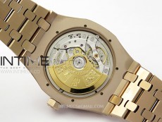 Royal Oak 37mm 15450 RG IPF 1:1 Best Edition Black Dial on RG Bracelet SA3120 Super Clone