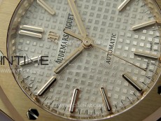 Royal Oak 37mm 15450 RG IPF 1:1 Best Edition Silver Dial on RG Bracelet SA3120 Super Clone