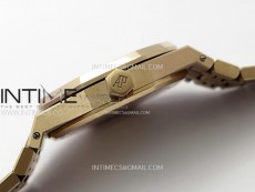 Royal Oak 37mm 15450 RG IPF 1:1 Best Edition Silver Dial on RG Bracelet SA3120 Super Clone