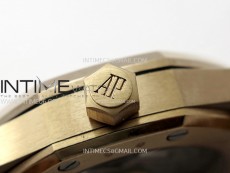 Royal Oak 37mm 15450 RG IPF 1:1 Best Edition Silver Dial on RG Bracelet SA3120 Super Clone