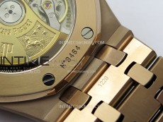 Royal Oak 37mm 15450 RG IPF 1:1 Best Edition Silver Dial on RG Bracelet SA3120 Super Clone