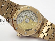 Royal Oak 37mm 15450 RG IPF 1:1 Best Edition Silver Dial on RG Bracelet SA3120 Super Clone