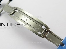 RM035-03 White Carbon/Blue Crown Z Factory Skeleton Dial on Blue Rubber Strap Asian Skeleton movement
