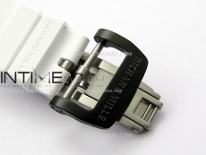 RM035-03 White Carbon/Red Crown Z Factory Skeleton Dial on White Rubber Strap Asian Skeleton movement