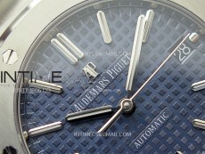 Royal Oak 37mm 15450 SS APSF 1:1 Best Edition Blue Textured Dial on SS Bracelet SA3120 Super Clone
