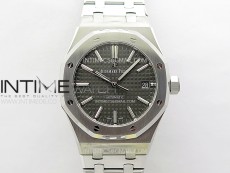 Royal Oak 37mm 15450 SS APSF 1:1 Best Edition Gray Textured Dial on SS Bracelet SA3120 Super Clone