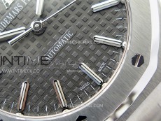 Royal Oak 37mm 15450 SS APSF 1:1 Best Edition Gray Textured Dial on SS Bracelet SA3120 Super Clone