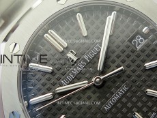 Royal Oak 37mm 15450 SS APSF 1:1 Best Edition Gray Textured Dial on SS Bracelet SA3120 Super Clone