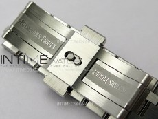 Royal Oak 37mm 15450 SS APSF 1:1 Best Edition Gray Textured Dial on SS Bracelet SA3120 Super Clone