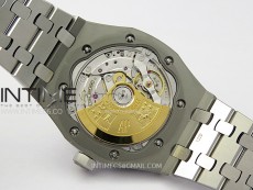 Royal Oak 37mm 15450 SS APSF 1:1 Best Edition Gray Textured Dial on SS Bracelet SA3120 Super Clone