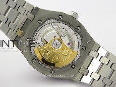 Royal Oak 37mm 15450 SS APSF 1:1 Best Edition Gray Textured Dial on SS Bracelet SA3120 Super Clone