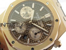 Royal Oak Chrono 26331ST RG IPF 1:1 Best Edition Gray Dial rose gold subdial on Blue Leather Strap A7750