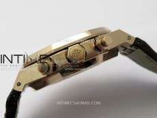 Royal Oak Chrono 26331ST RG IPF 1:1 Best Edition Gray Dial rose gold subdial on Blue Leather Strap A7750