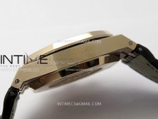 Royal Oak Chrono 26331ST RG IPF 1:1 Best Edition Gray Dial rose gold subdial on Blue Leather Strap A7750