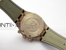 Royal Oak Chrono 26331ST RG IPF 1:1 Best Edition Gray Dial rose gold subdial on Blue Leather Strap A7750