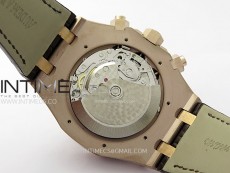 Royal Oak Chrono 26331ST RG IPF 1:1 Best Edition Gray Dial rose gold subdial on Blue Leather Strap A7750