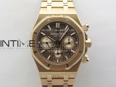 Royal Oak Chrono 26331ST RG IPF 1:1 Best Edition Gray Dial rose gold subdial on SS Bracelet A7750