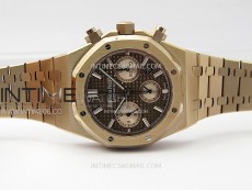 Royal Oak Chrono 26331ST RG IPF 1:1 Best Edition Gray Dial rose gold subdial on SS Bracelet A7750