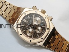 Royal Oak Chrono 26331ST RG IPF 1:1 Best Edition Gray Dial rose gold subdial on SS Bracelet A7750