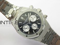 Royal Oak Chrono 26331ST SS IPF 1:1 Best Edition Black Dial Silver subdial on SS Bracelet A7750