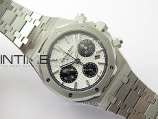 Royal Oak Chrono 26331ST SS IPF 1:1 Best Edition Silver Dial Black subdial on SS Bracelet A7750