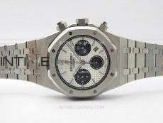 Royal Oak Chrono 26331ST SS IPF 1:1 Best Edition Silver Dial Black subdial on SS Bracelet A7750