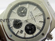 Royal Oak Chrono 26331ST SS IPF 1:1 Best Edition Silver Dial Black subdial on SS Bracelet A7750
