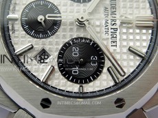 Royal Oak Chrono 26331ST SS IPF 1:1 Best Edition Silver Dial Black subdial on SS Bracelet A7750