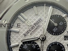 Royal Oak Chrono 26331ST SS IPF 1:1 Best Edition Silver Dial Black subdial on SS Bracelet A7750