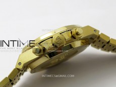 Royal Oak Chrono 26331ST YG IPF 1:1 Best Edition Blue Dial Gold subdial on SS Bracelet A7750